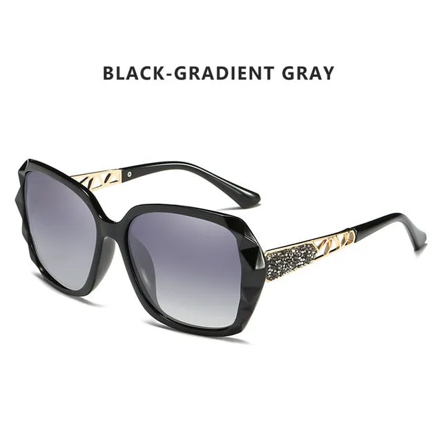 Luxury Brand Ladies Polarized Sunglasses Women Oversized Prismatic Eyewear Ac404