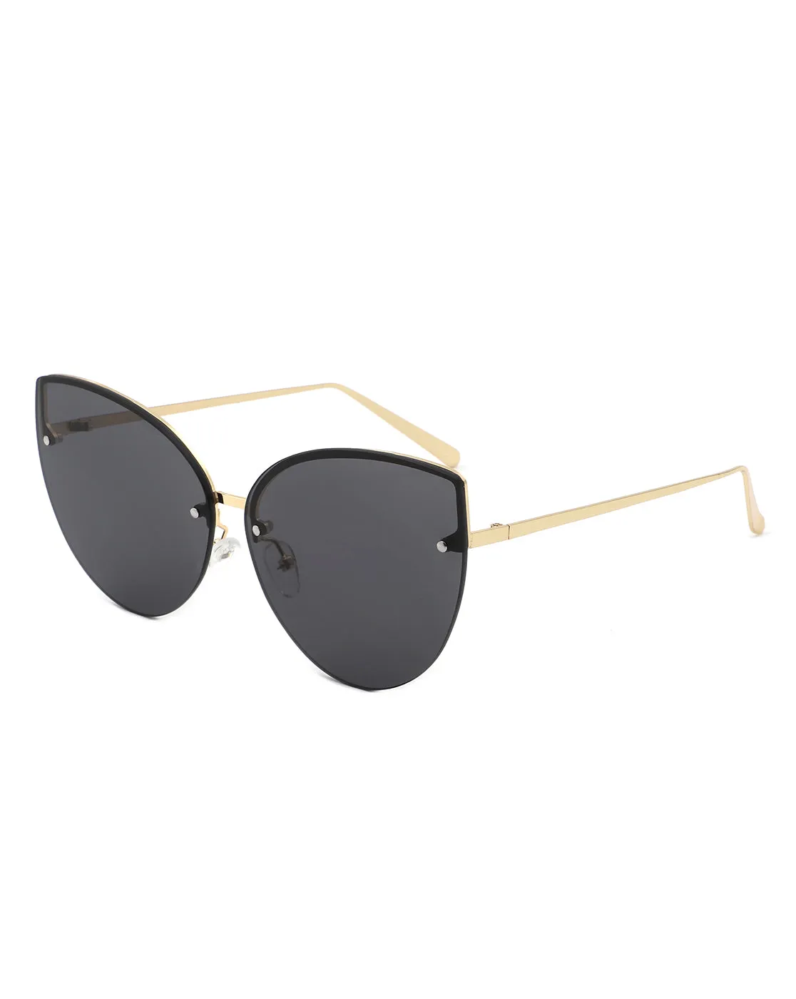 Lyndis - Cramilo Chic Cat Eye Rimless Women's Fashion Sunglasses