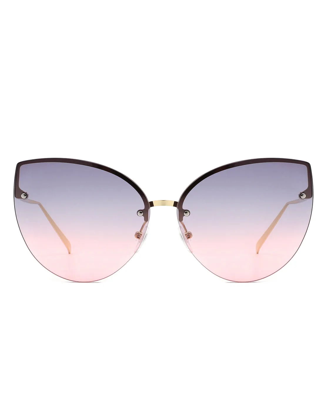 Lyndis - Cramilo Chic Cat Eye Rimless Women's Fashion Sunglasses