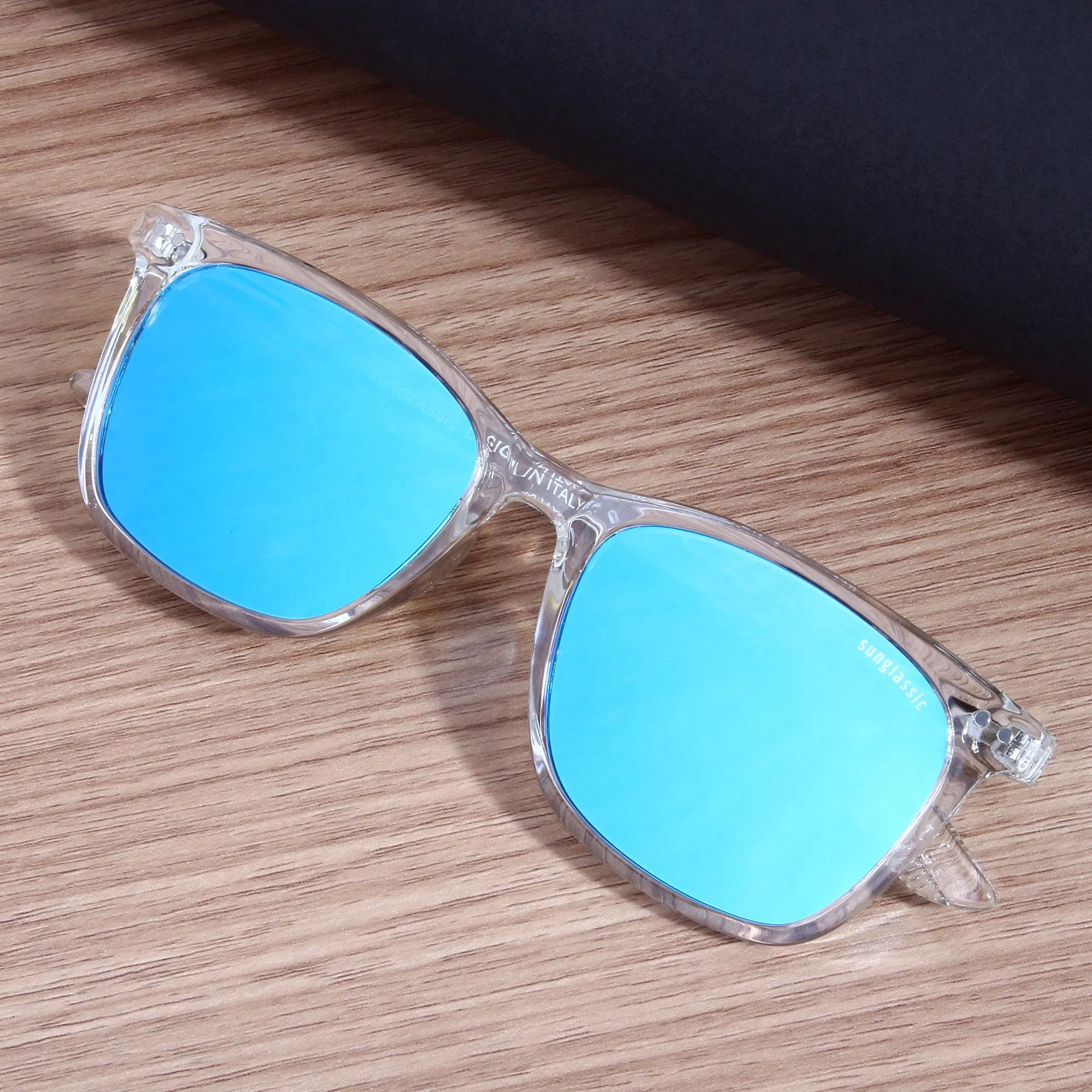 Marlton. Aqua Mercurial Polarized TR90 Square Sunglasses