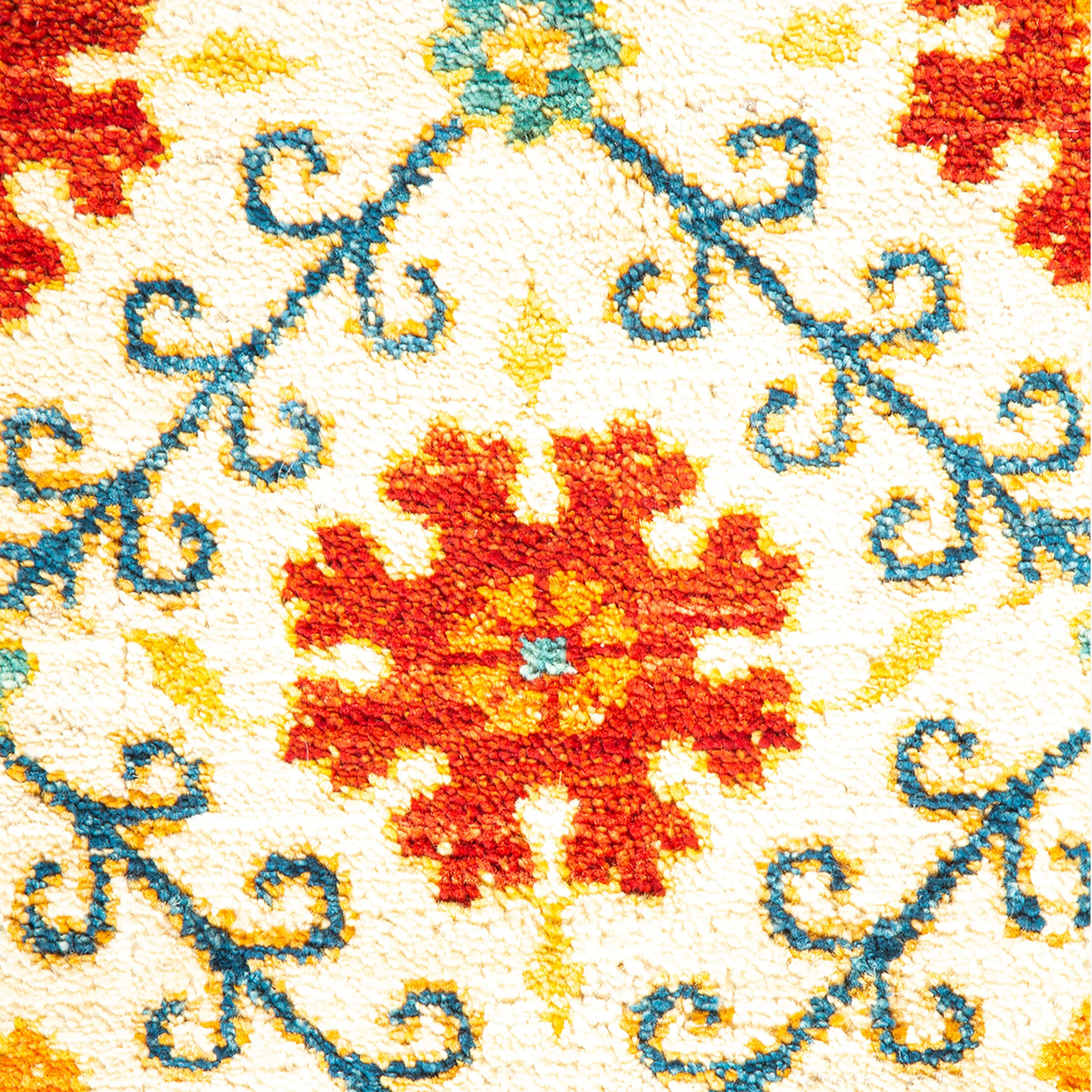 Multicolored Traditional Wool Rug - 5' 2" x 7' 7"