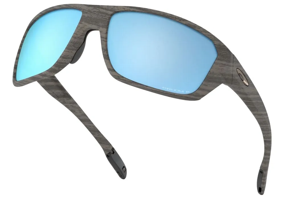 Oakley Mens Split Shot Woodgrain Frame - Prizm Tungsten Lens - Polarized Sunglasses