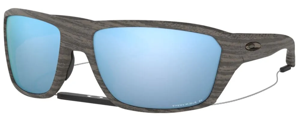 Oakley Mens Split Shot Woodgrain Frame - Prizm Tungsten Lens - Polarized Sunglasses