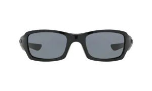 Oakley Standard Issue Mens Fives Squared Polished Black Frame - Gray Lens - Non Polarized Sunglasses