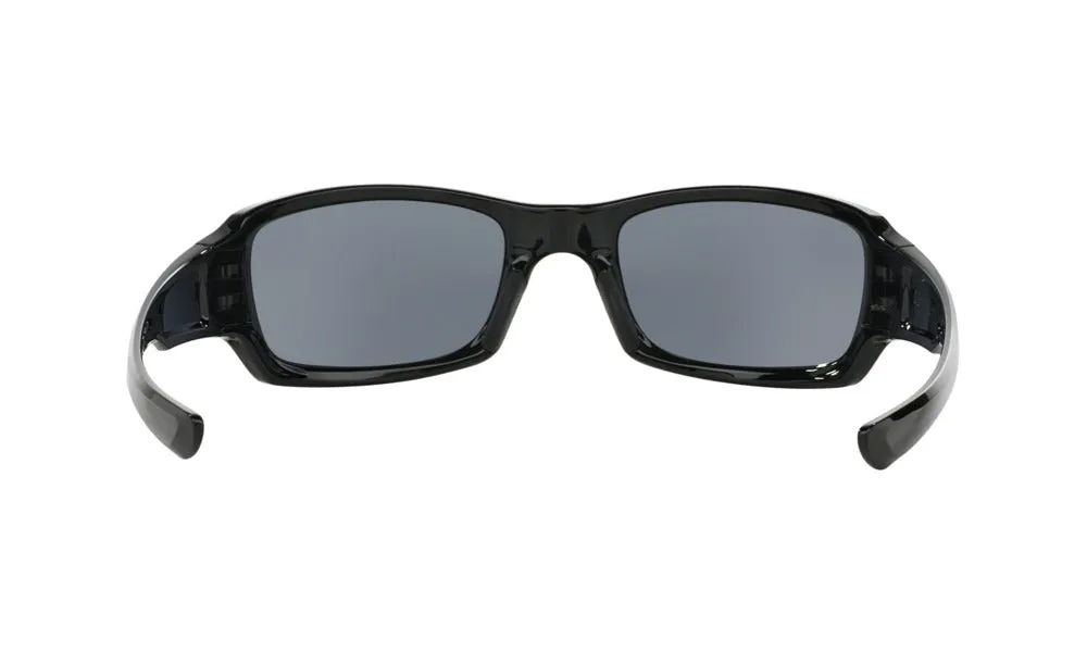 Oakley Standard Issue Mens Fives Squared Polished Black Frame - Gray Lens - Non Polarized Sunglasses