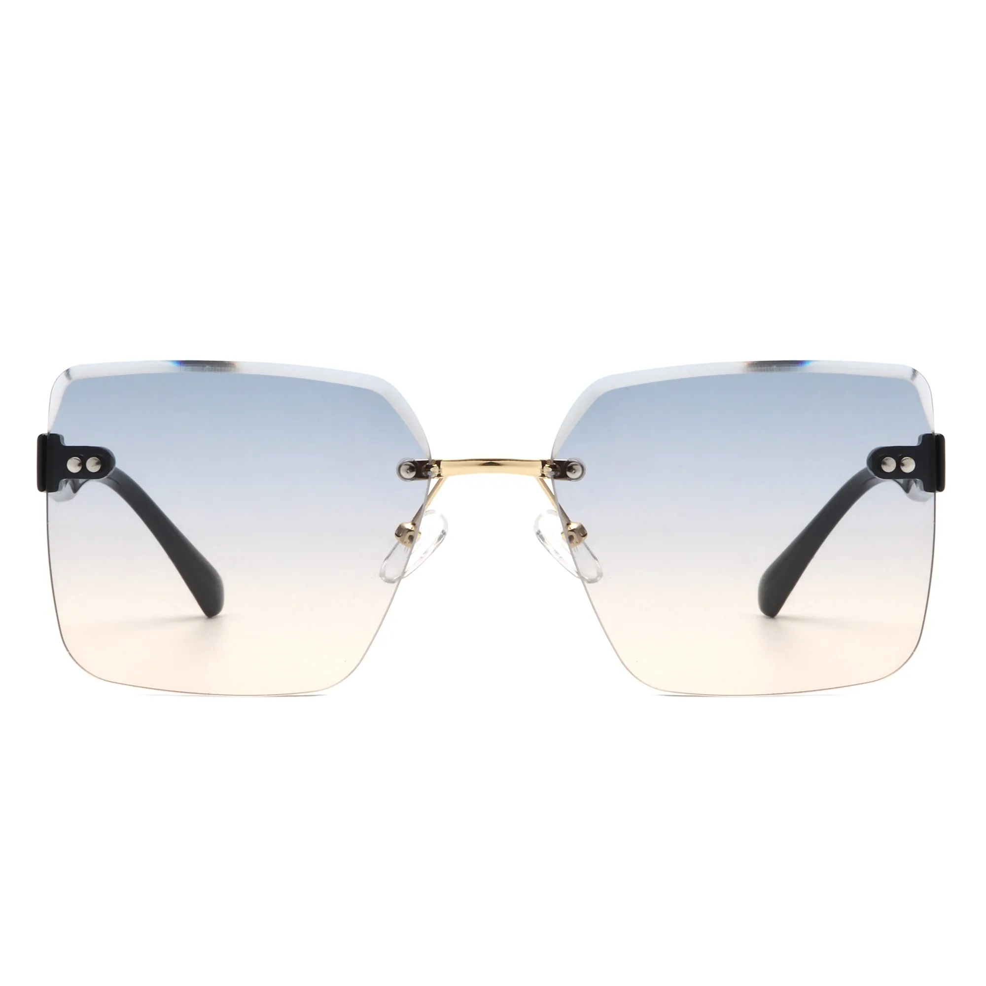 Orbit - Women's Rimless Tinted Square Fashion Sunglasses