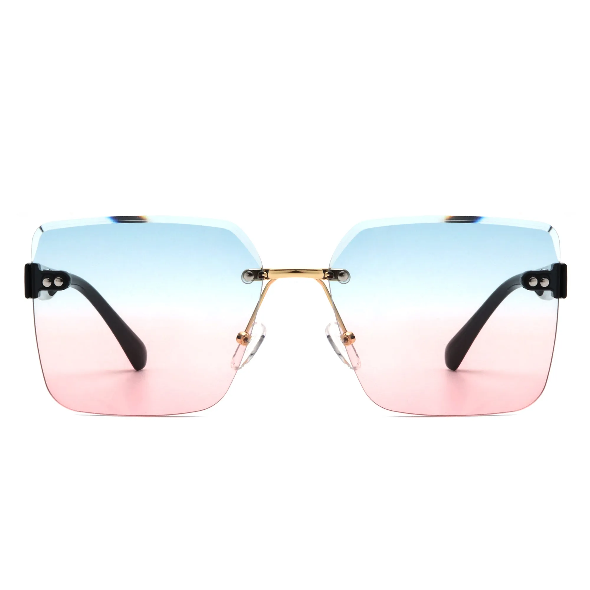 Orbit - Women's Rimless Tinted Square Fashion Sunglasses