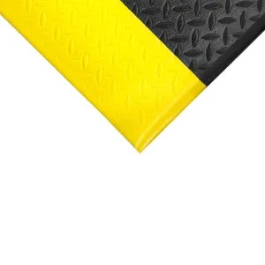 Orthomat Diamond Black/Yellow Anti-Fatigue Floor Mat