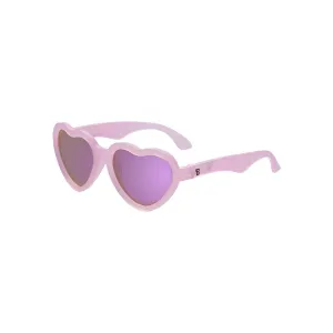 Outlet - Babiators Polarised Heart Sunglasses - Frosted Pink