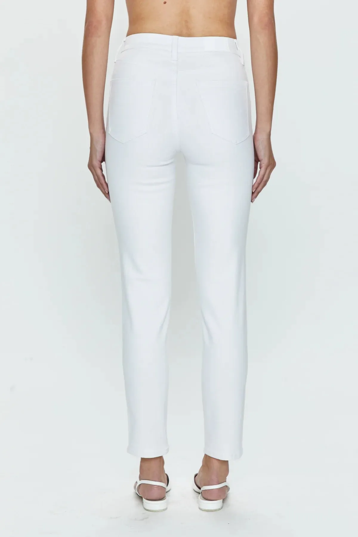 Pistola Madi High-Rise Modern Slim Jean: White