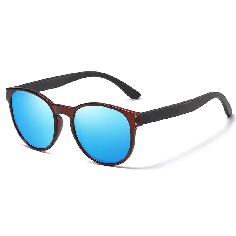 Polarized Sunglasses Men Women S5091 Brand  Wooden Sunglasses Women Round frame UV400