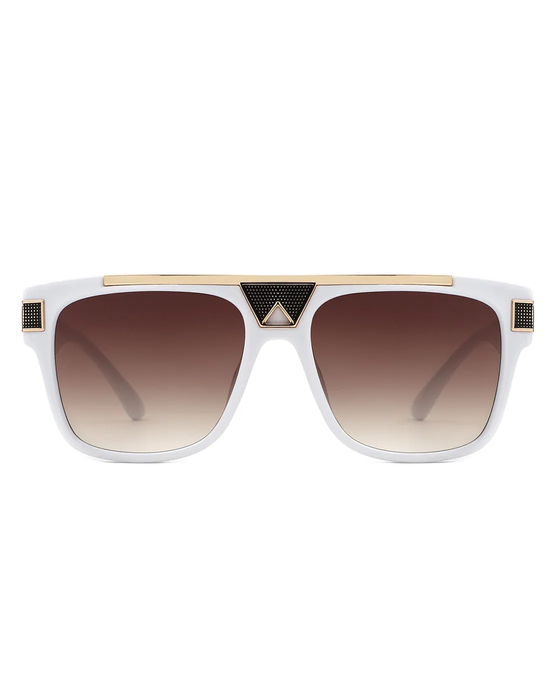 Qepruerus - Aviator Style Retro Square Fashion Sunglasses