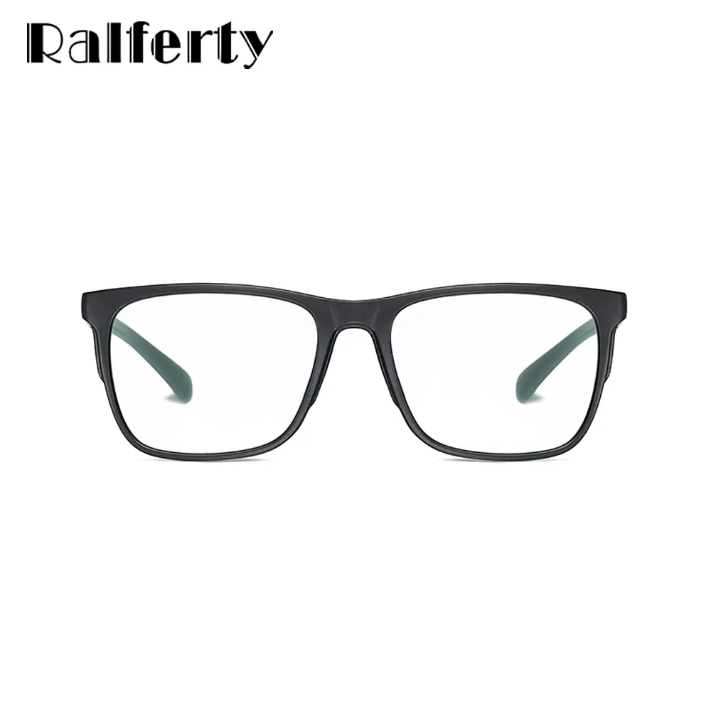 Ralferty Men's Full Rim Square Tr 90 Eyeglasses D2309