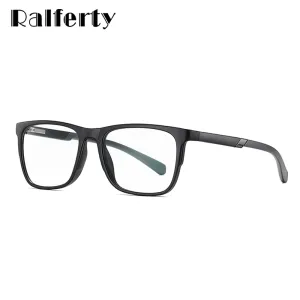 Ralferty Men's Full Rim Square Tr 90 Eyeglasses D2309