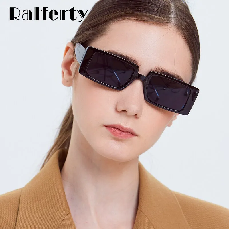 Ralferty Women's Sunglasses Small Rectangular W95060-1