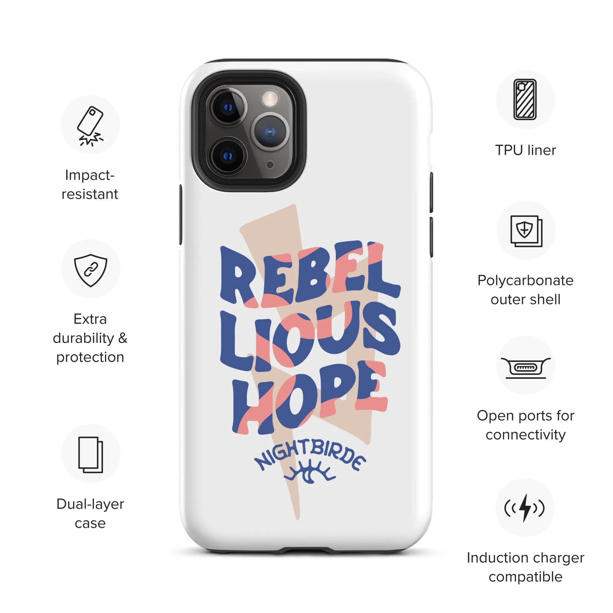 Rebellious Hope Tough Case for iPhone® (11-14 Pro Max)