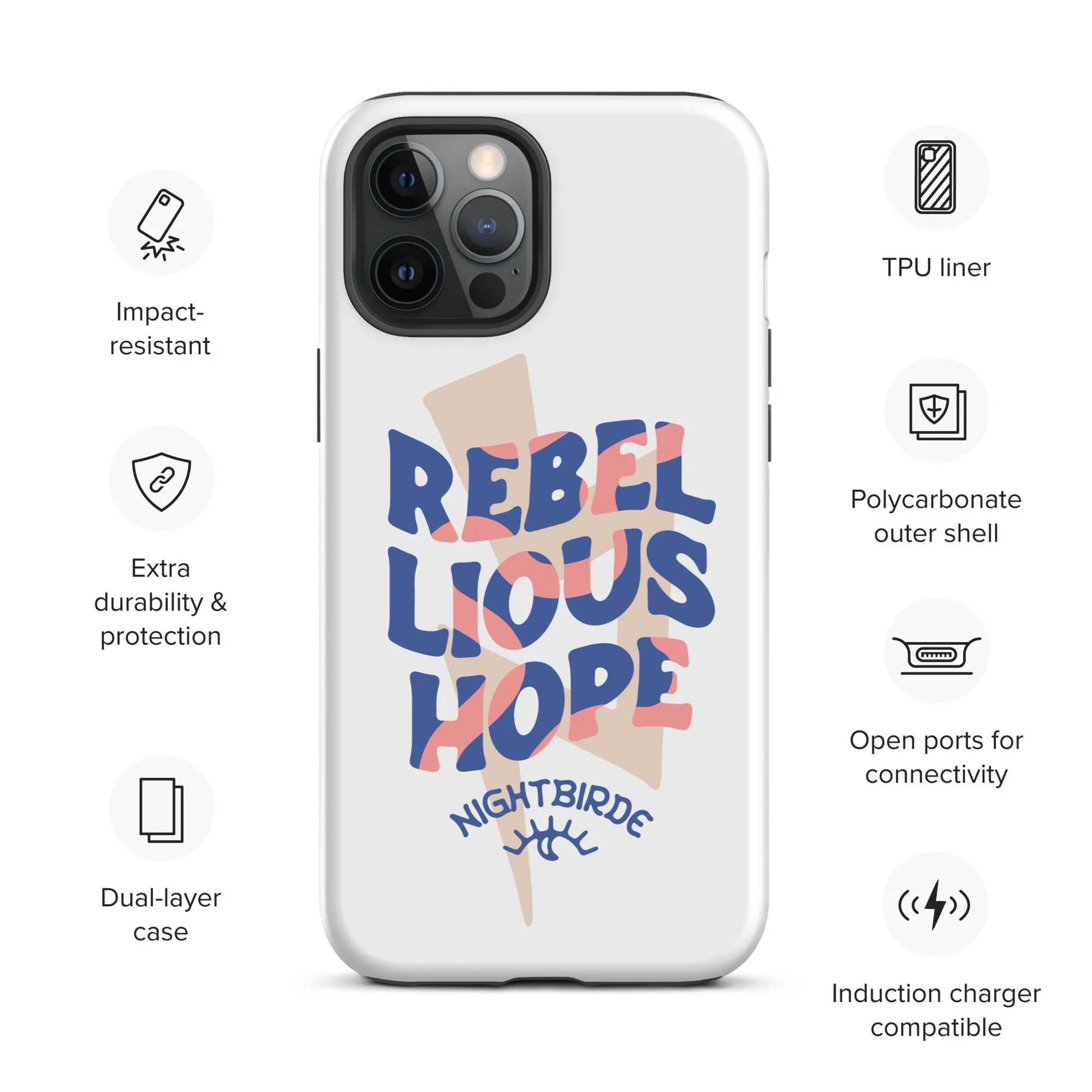 Rebellious Hope Tough Case for iPhone® (11-14 Pro Max)