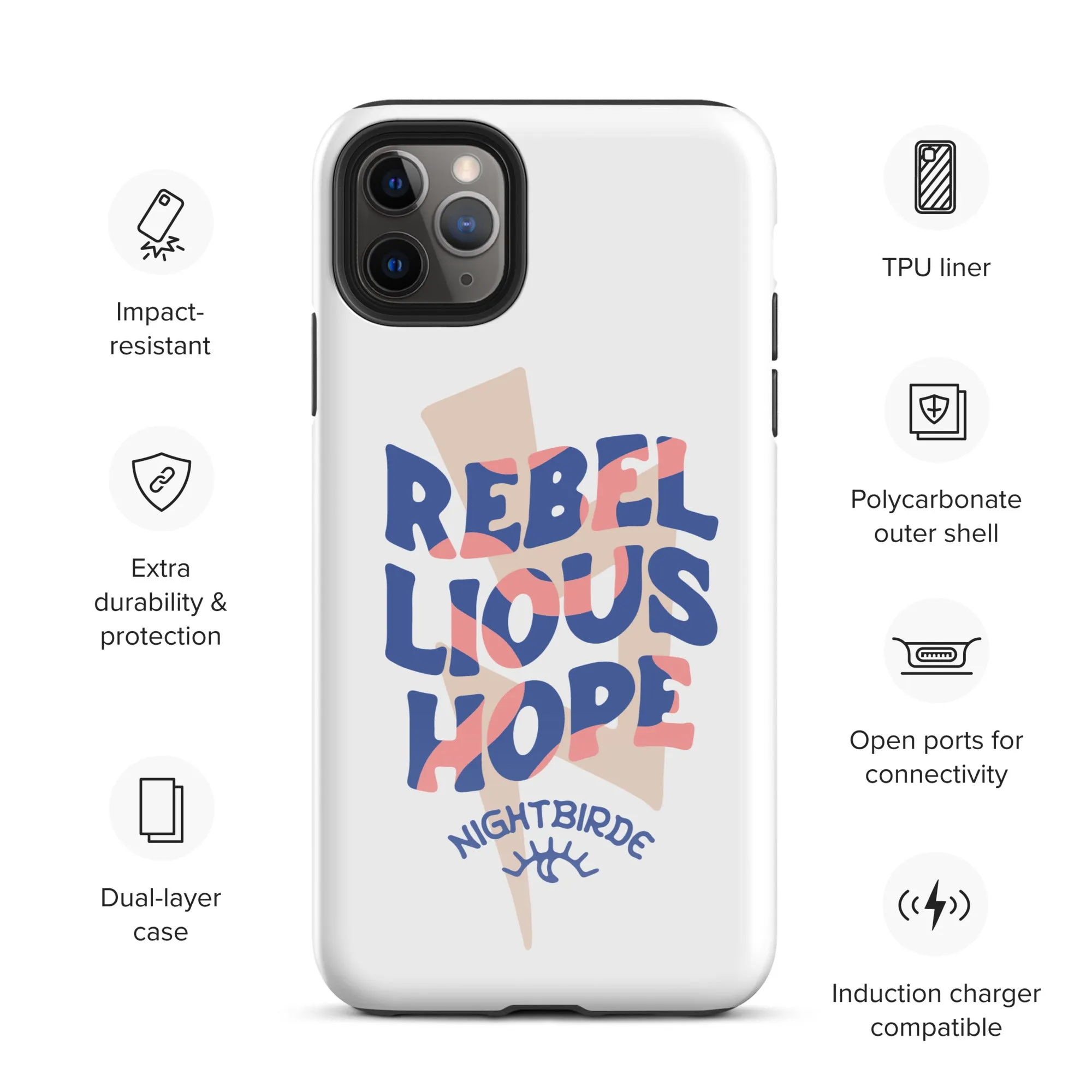 Rebellious Hope Tough Case for iPhone® (11-14 Pro Max)