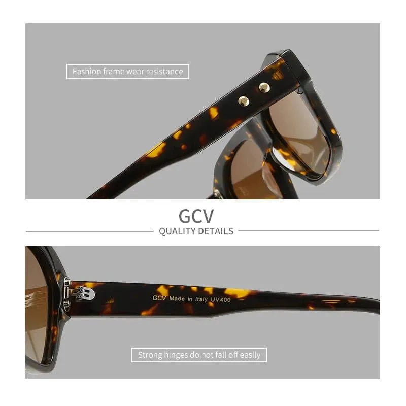 Rectangular Polarized Sunglasses for Women | UV400 Protection, Mirrored & Photochromic Lenses | GCV