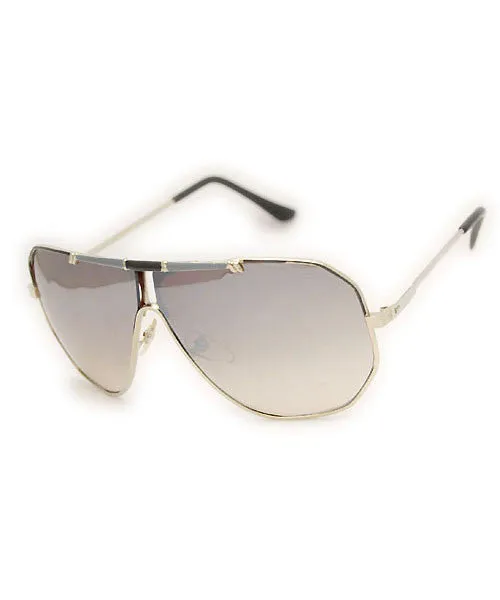 REX Gold/Gray/Black Aviator Sunglasses