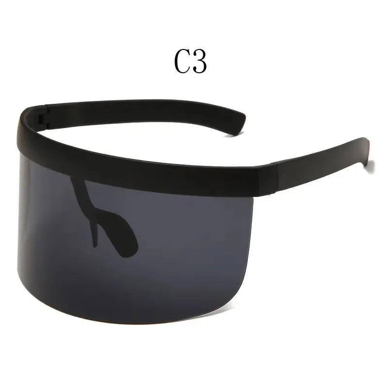 Shield Visor Sunglasses - Retro/Futuristic/Punk Eyewear Cosplay Sun Glasses