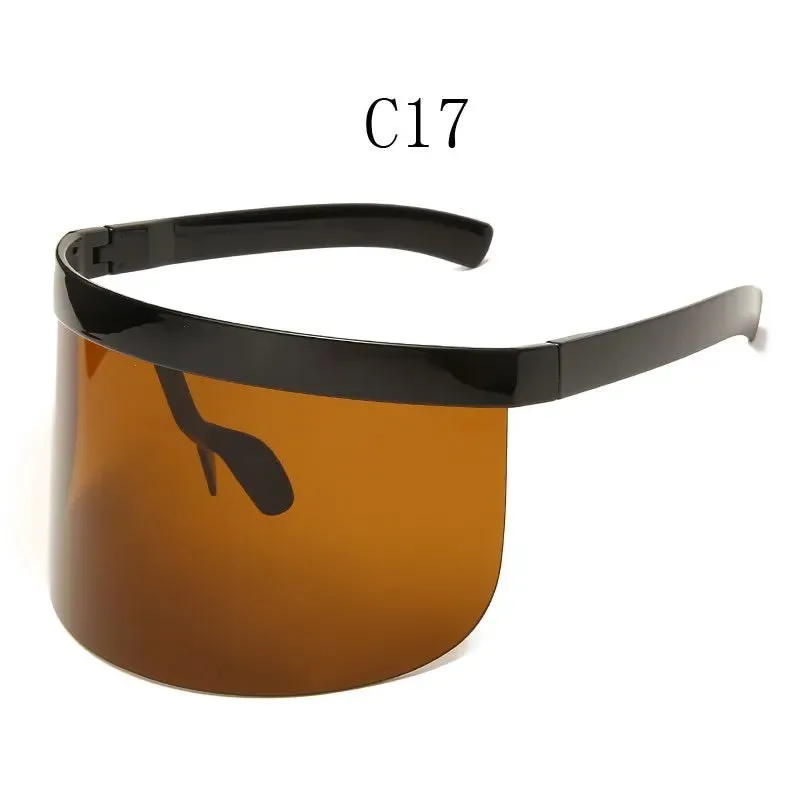 Shield Visor Sunglasses - Retro/Futuristic/Punk Eyewear Cosplay Sun Glasses