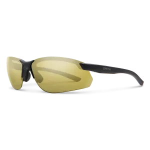 Smith Parallel MAX 2 Matte Black Frame - Polarized Gold Mirror Lens - Polarized Sunglasses