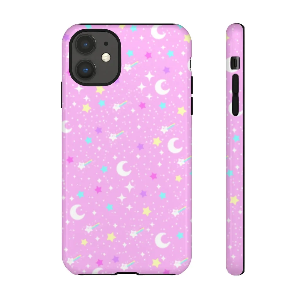 Starry Glitter Pink Tough Phone Case