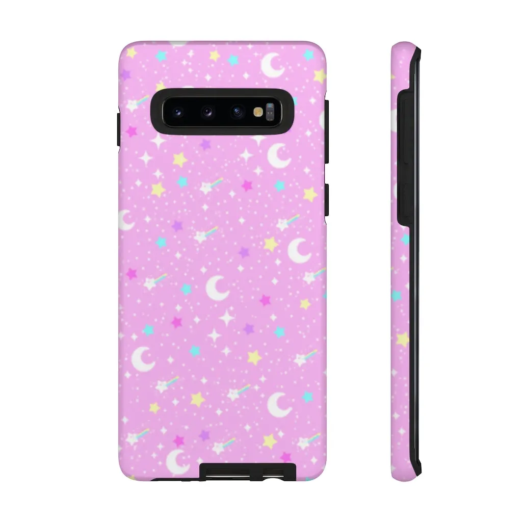 Starry Glitter Pink Tough Phone Case