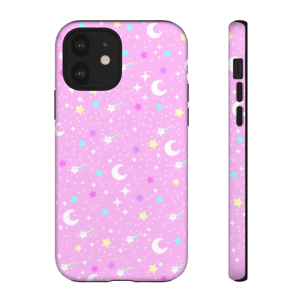 Starry Glitter Pink Tough Phone Case