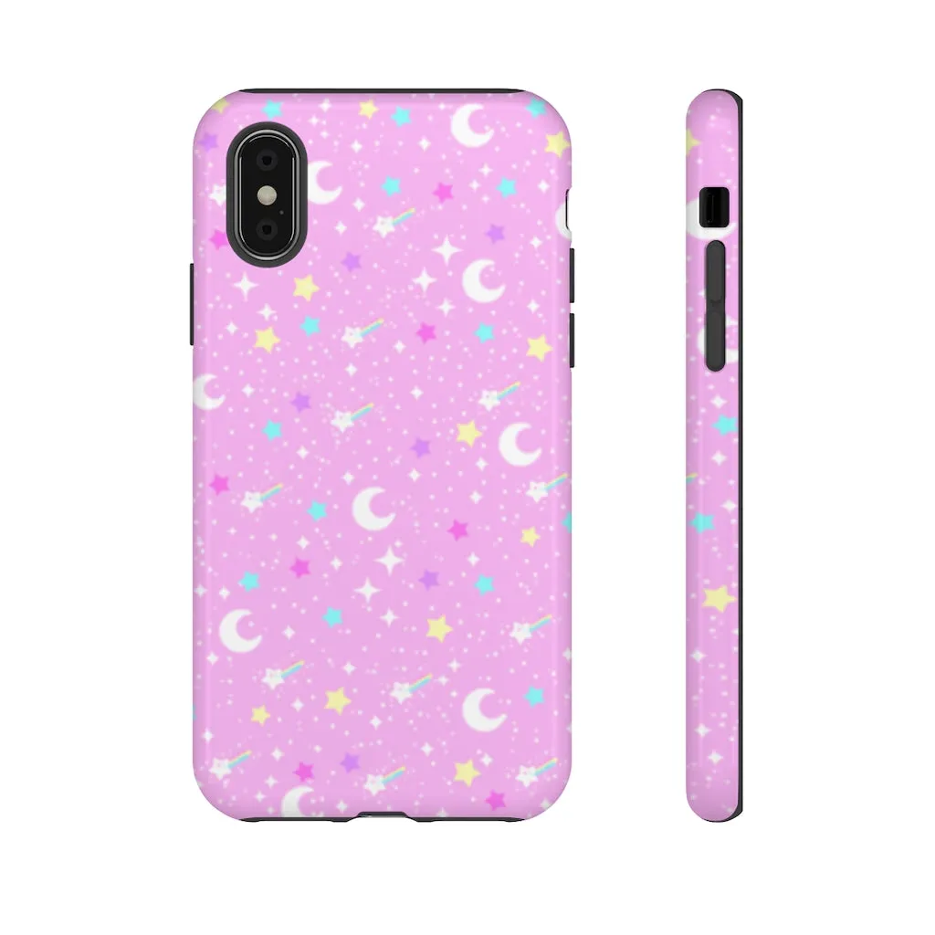 Starry Glitter Pink Tough Phone Case