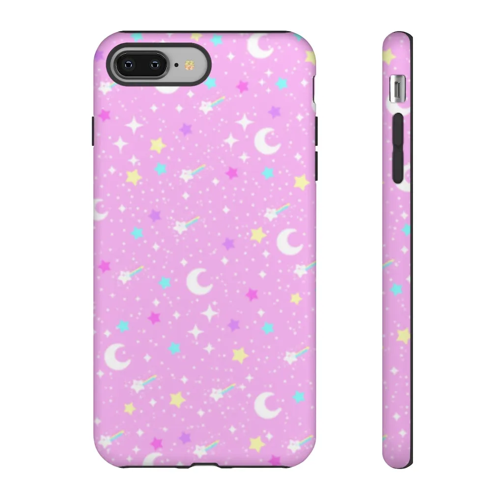 Starry Glitter Pink Tough Phone Case