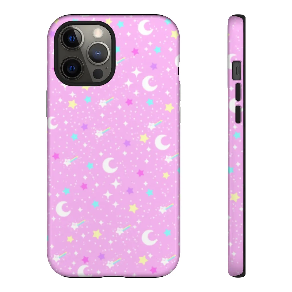 Starry Glitter Pink Tough Phone Case