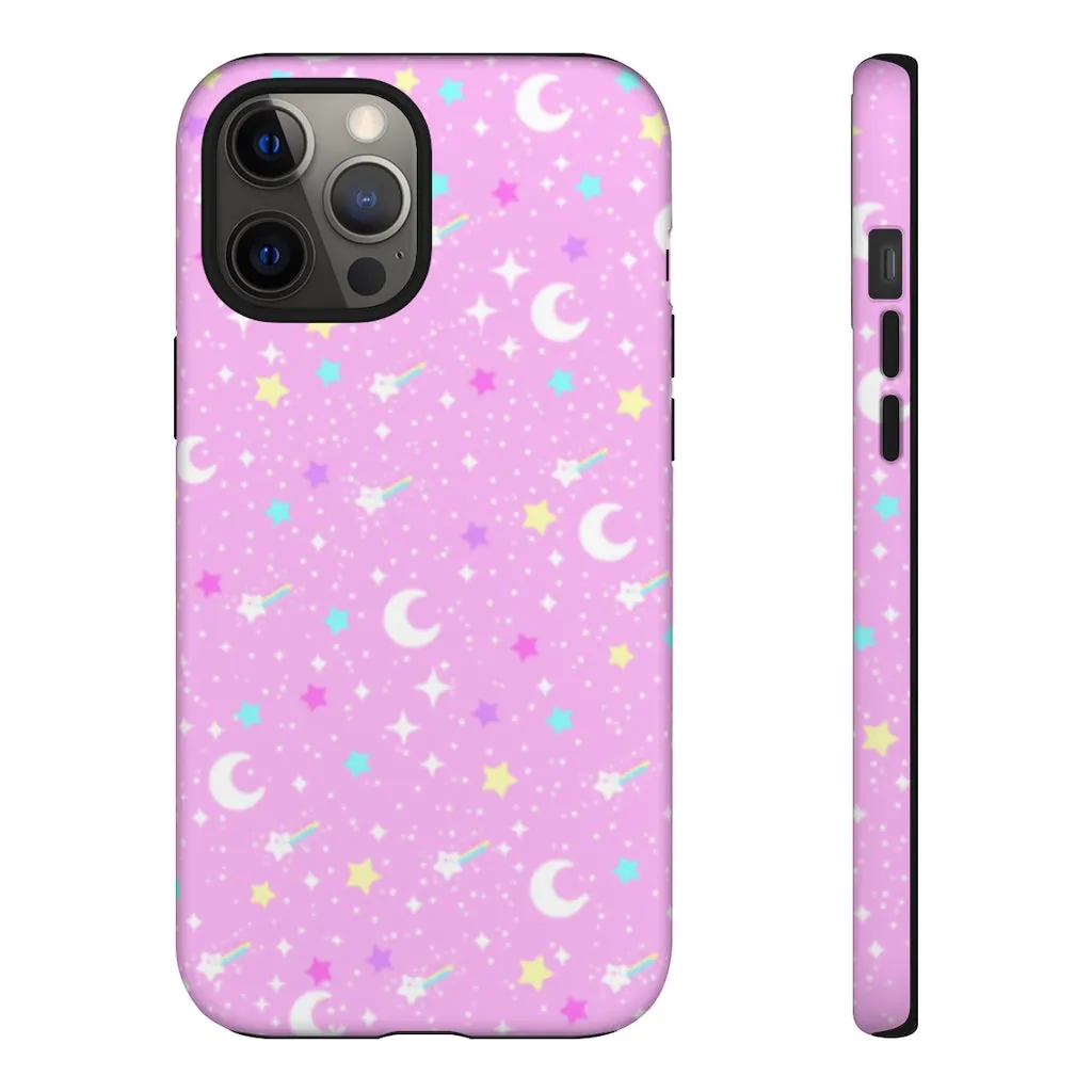 Starry Glitter Pink Tough Phone Case