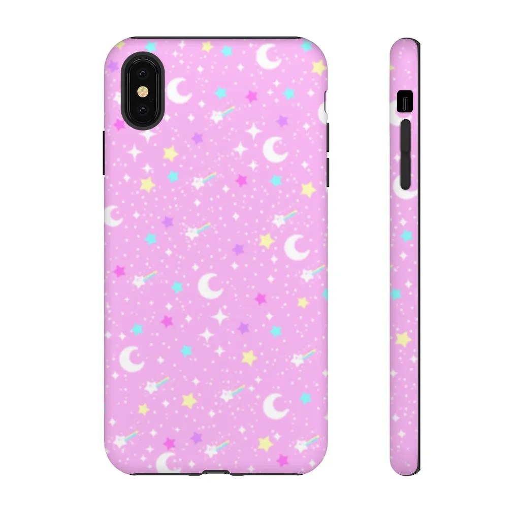 Starry Glitter Pink Tough Phone Case