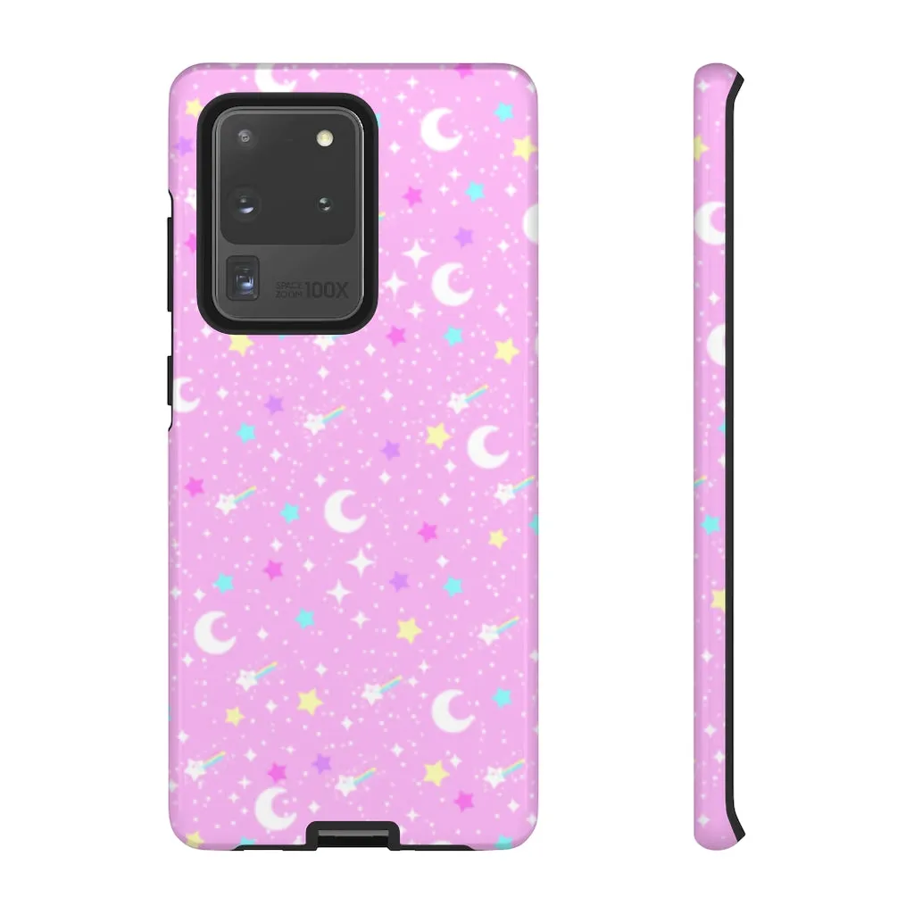 Starry Glitter Pink Tough Phone Case