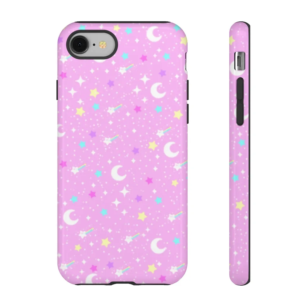 Starry Glitter Pink Tough Phone Case