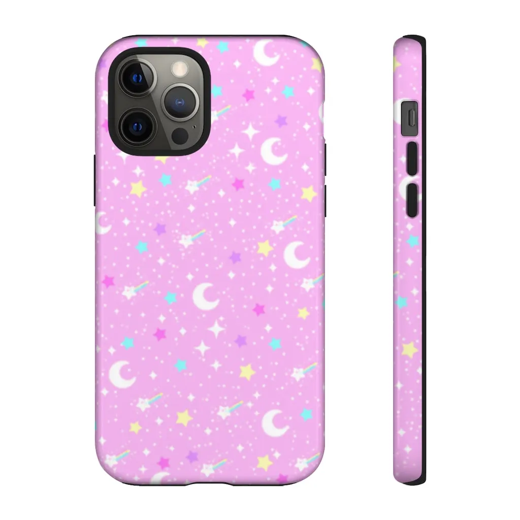 Starry Glitter Pink Tough Phone Case