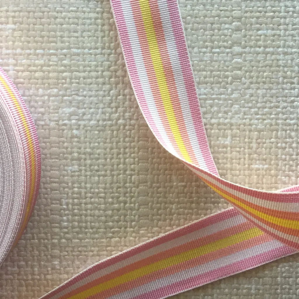 Striped Grosgrain Ribbon - Multiple Colorways