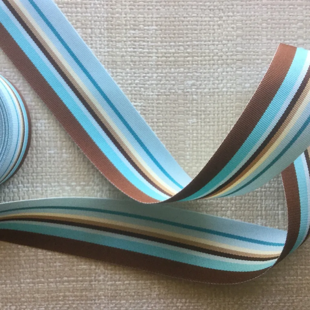 Striped Grosgrain Ribbon - Multiple Colorways