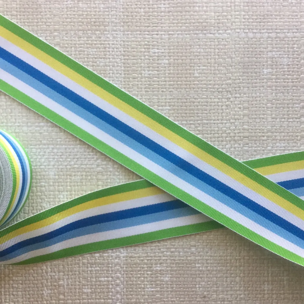 Striped Grosgrain Ribbon - Multiple Colorways