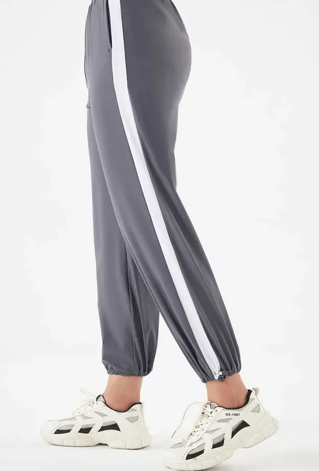 Stylish Sporty Women's Track Pants with Stripes - SF2126