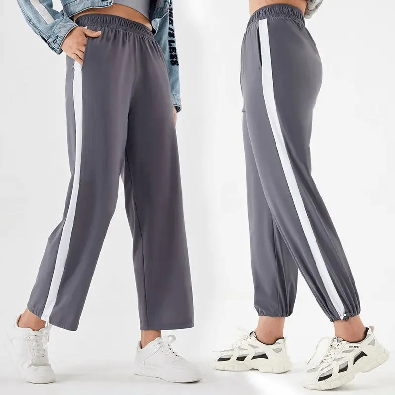 Stylish Sporty Women's Track Pants with Stripes - SF2126