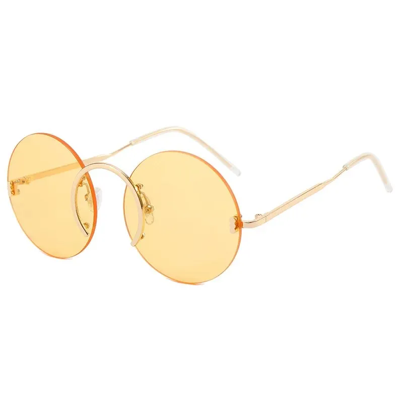 TEEK - Rimless Ronda Round Sunglasses