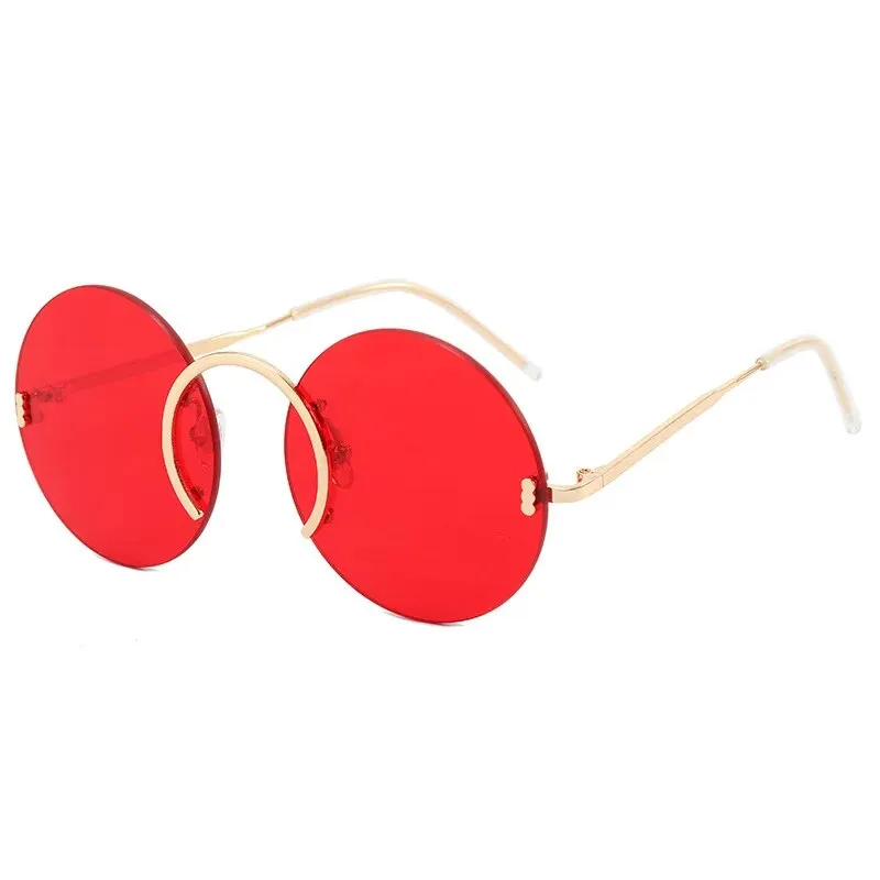 TEEK - Rimless Ronda Round Sunglasses