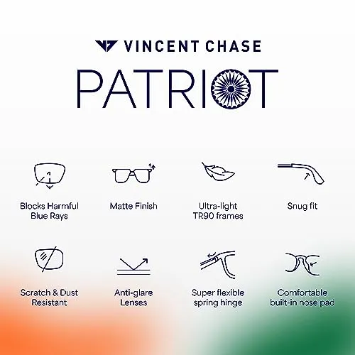 Vincent Chase By Lenskart | White Green Brown Full Rim Square | Branded Latest and Stylish Sunglasses | Polarized and 100% UV Protected | Men & Women | Large | VC S5147/P