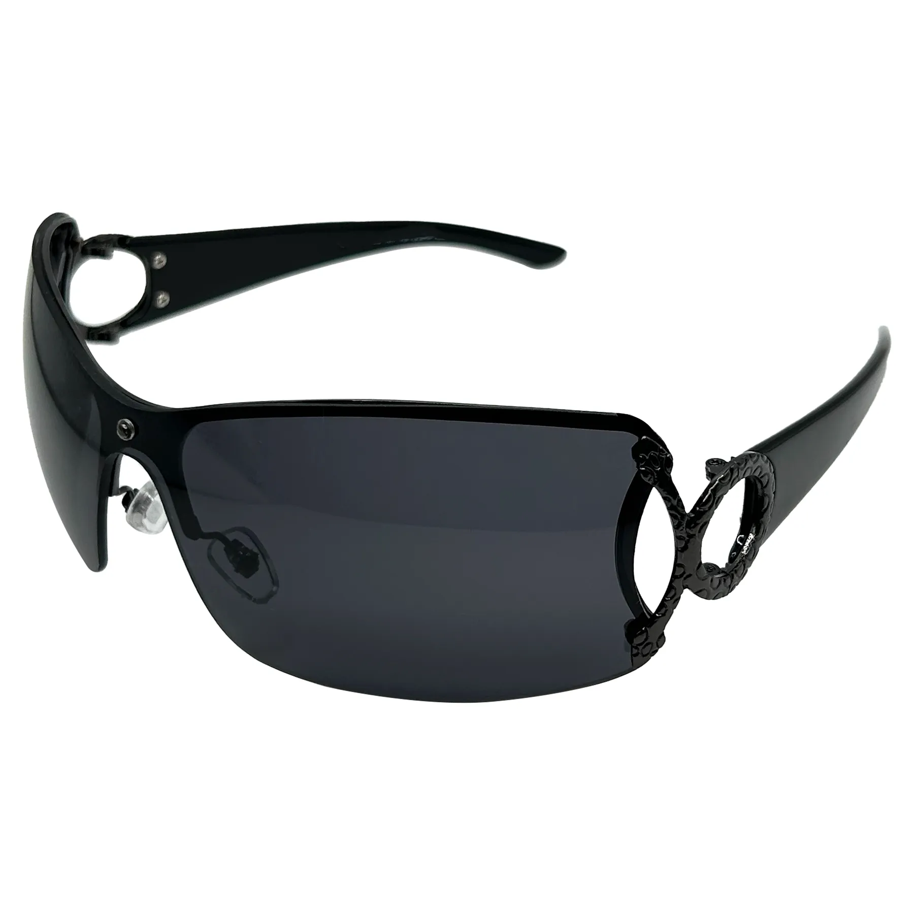 VIPER Shield Y2K Sunglasses With Snake Detail