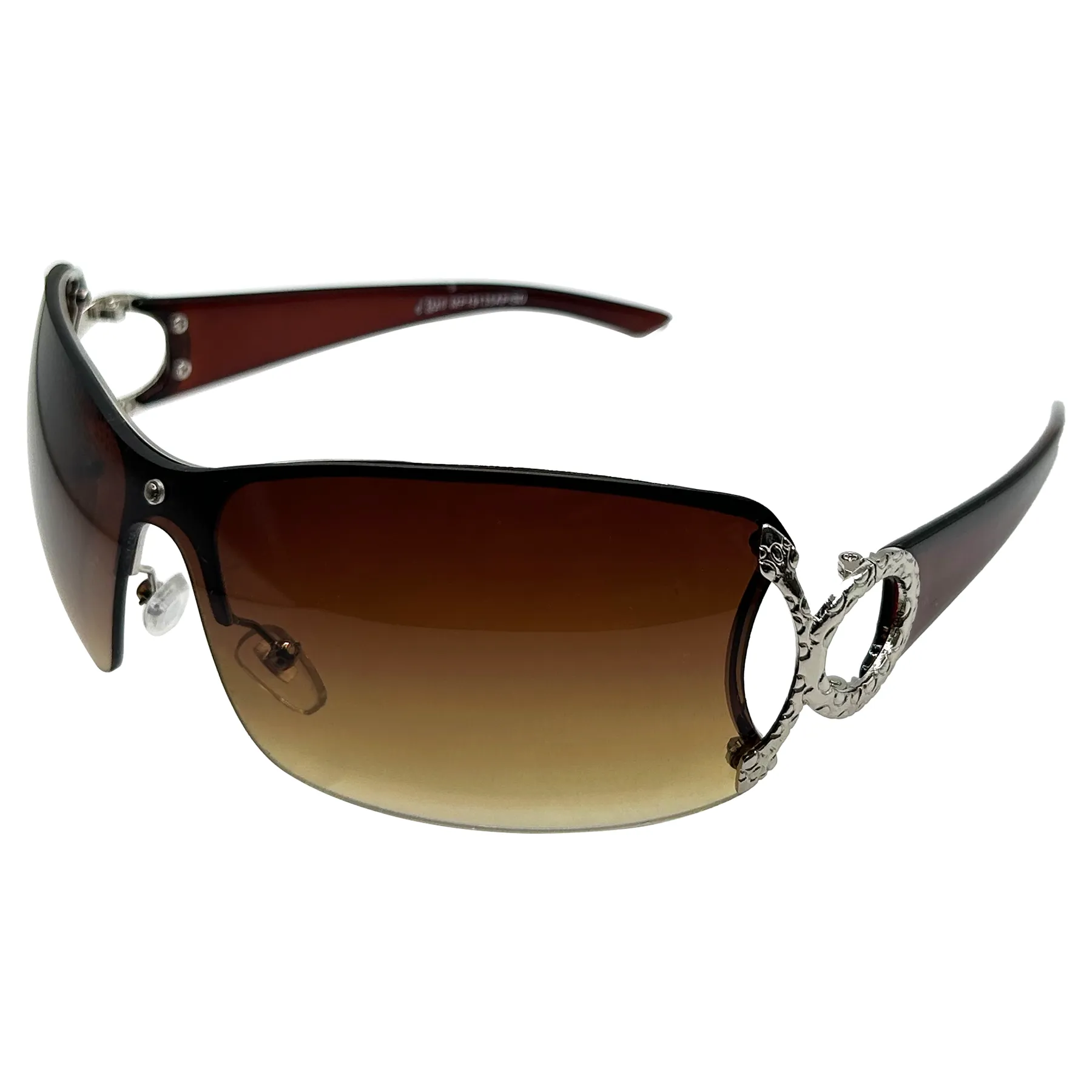 VIPER Shield Y2K Sunglasses With Snake Detail