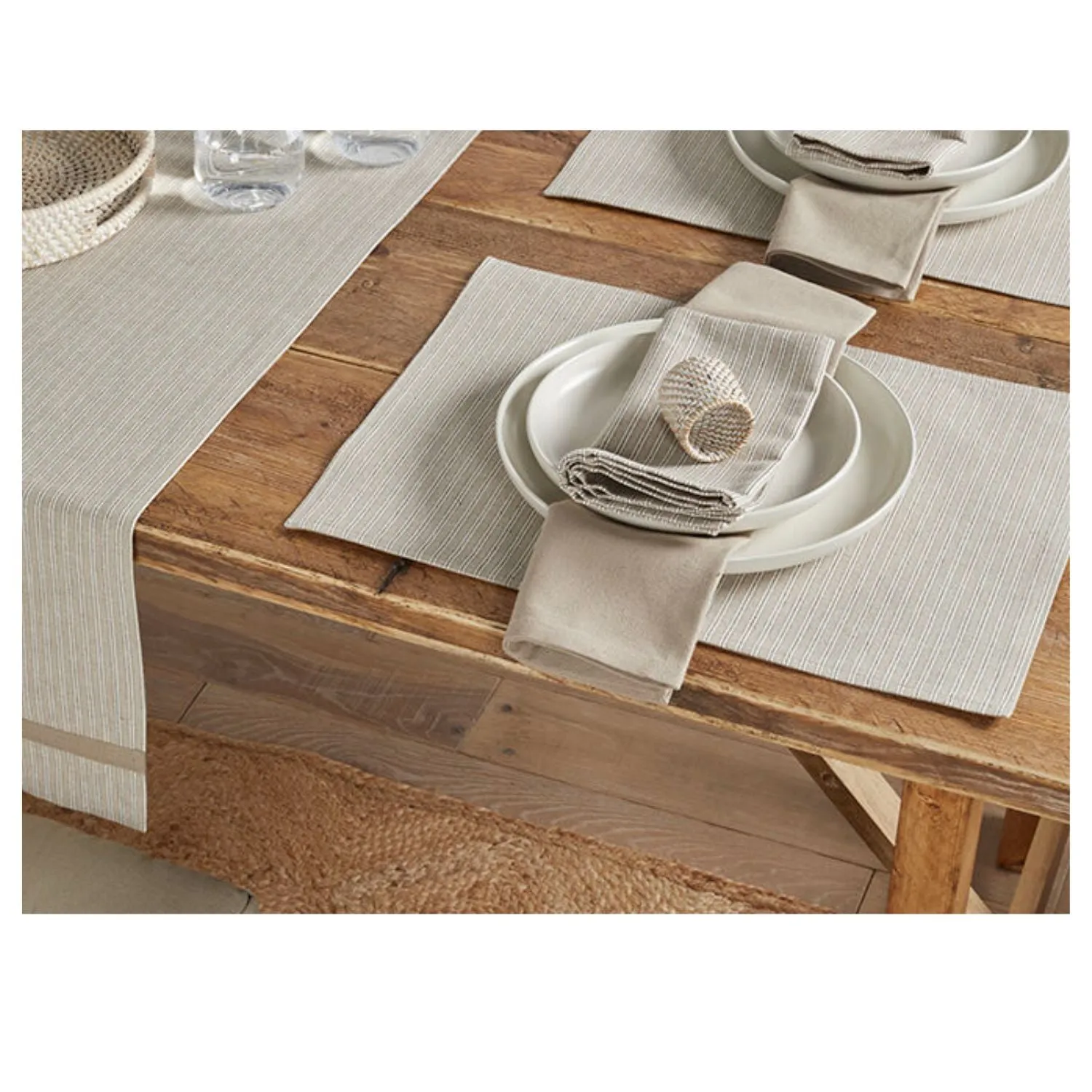 Walton & Co 45cm Boston Stripe Placemat (Set of 2)