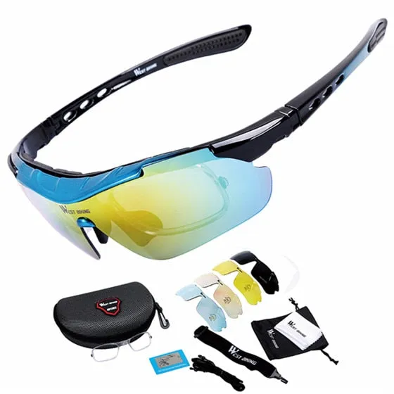 West Biking Unisex Full Rim Acetate Polarized Sport Sunglasses YP0703111AA